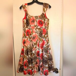 Maggy London Floral Fit And Flare Dress